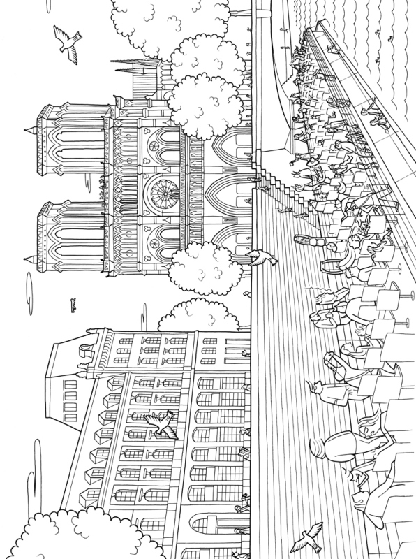 Kids-n-fun.com | Coloring page Cities notre dame